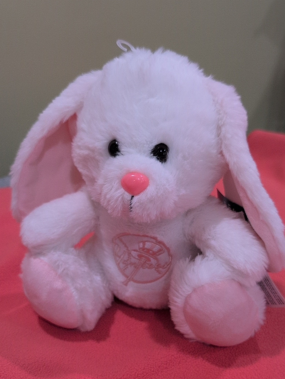Plush Pink Bunny Stuffed Animal - Soft Cuddly Toy